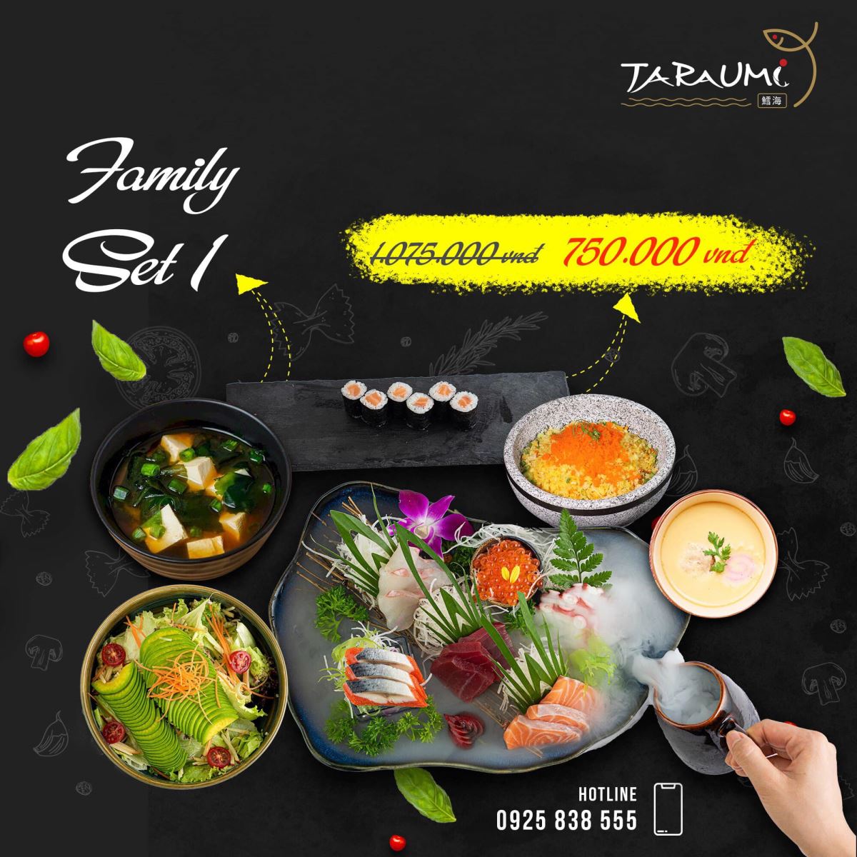 Family set 1 của nhà hàng Taraumi