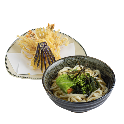 Mỳ udon lạnh/nóng kèm tempura